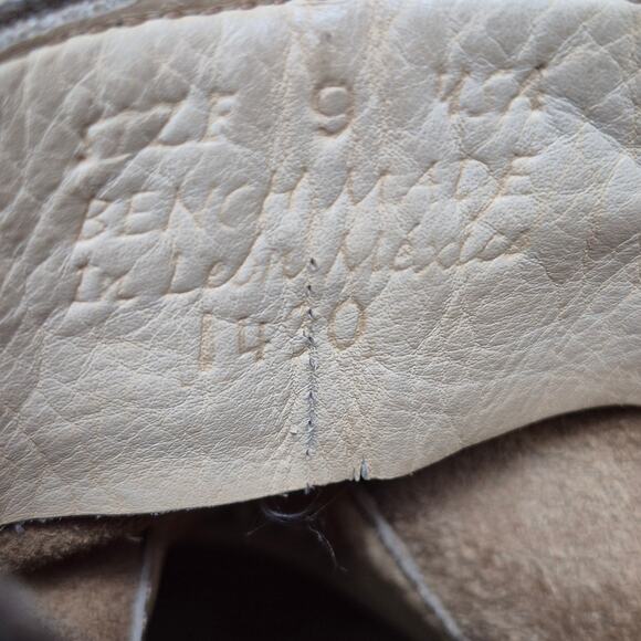 Bed Stu Black Binary Rear Zip Bench Made Distressed Leather Ankle Boots Size 9 - Picture 6 of 6